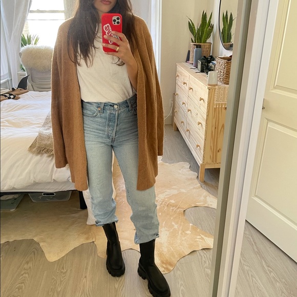 Madewell Sweaters - Brown cashmere cardigan from Madewell